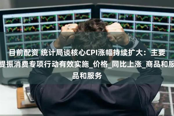 目前配资 统计局谈核心CPI涨幅持续扩大：主要是提振消费专项行动有效实施_价格_同比上涨_商品和服务