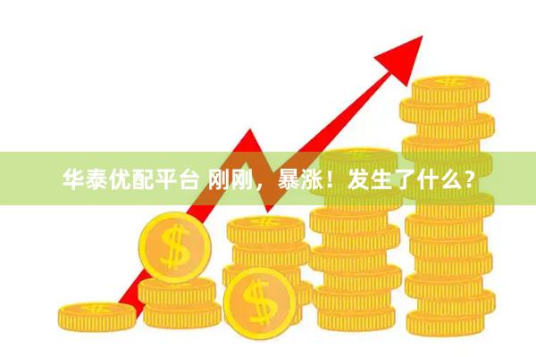 华泰优配平台 刚刚，暴涨！发生了什么？