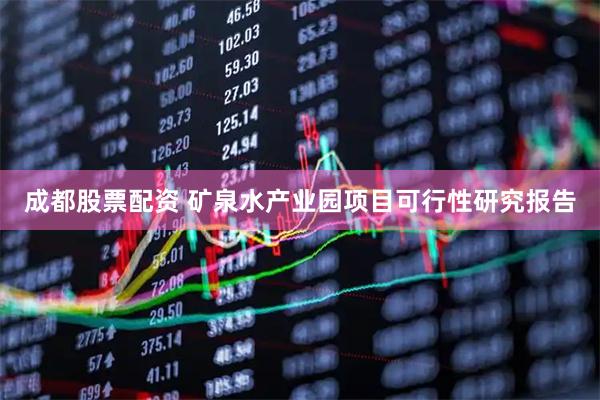 成都股票配资 矿泉水产业园项目可行性研究报告