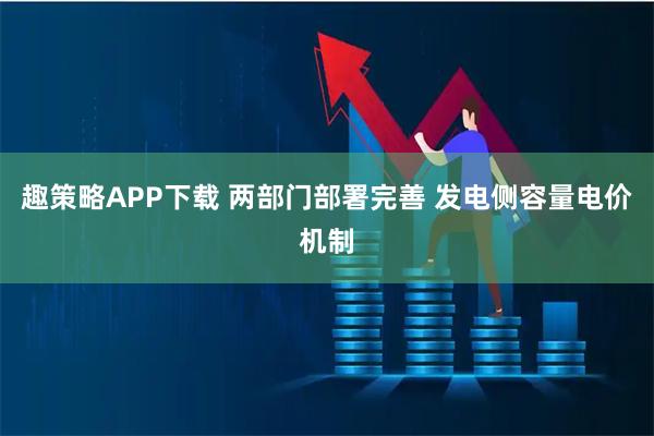 趣策略APP下载 两部门部署完善 发电侧容量电价机制