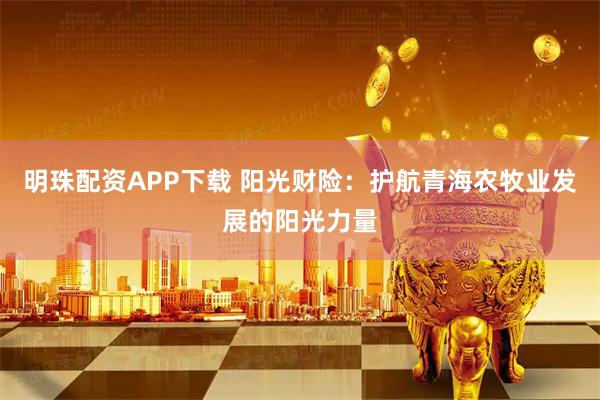 明珠配资APP下载 阳光财险：护航青海农牧业发展的阳光力量