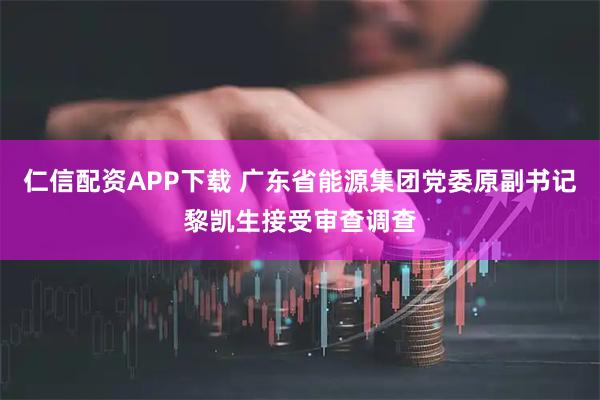 仁信配资APP下载 广东省能源集团党委原副书记黎凯生接受审查调查