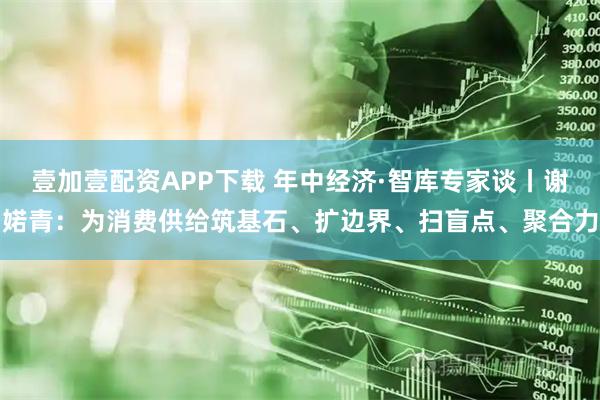 壹加壹配资APP下载 年中经济·智库专家谈丨谢婼青：为消费供给筑基石、扩边界、扫盲点、聚合力