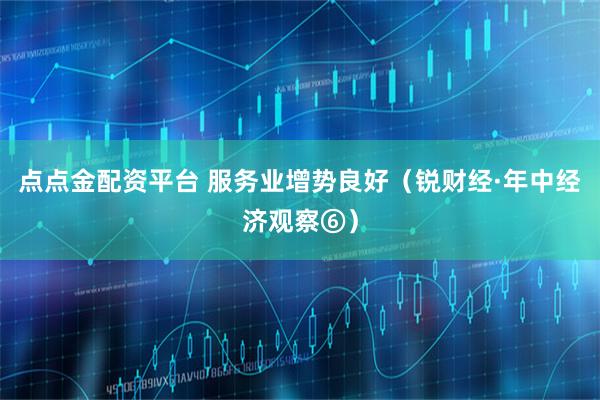点点金配资平台 服务业增势良好（锐财经·年中经济观察⑥）